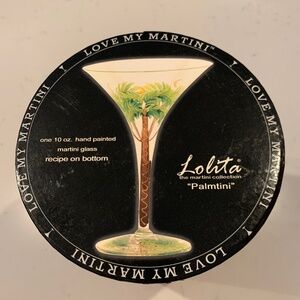 Lolita “Palmtini” Martini Glass NIB